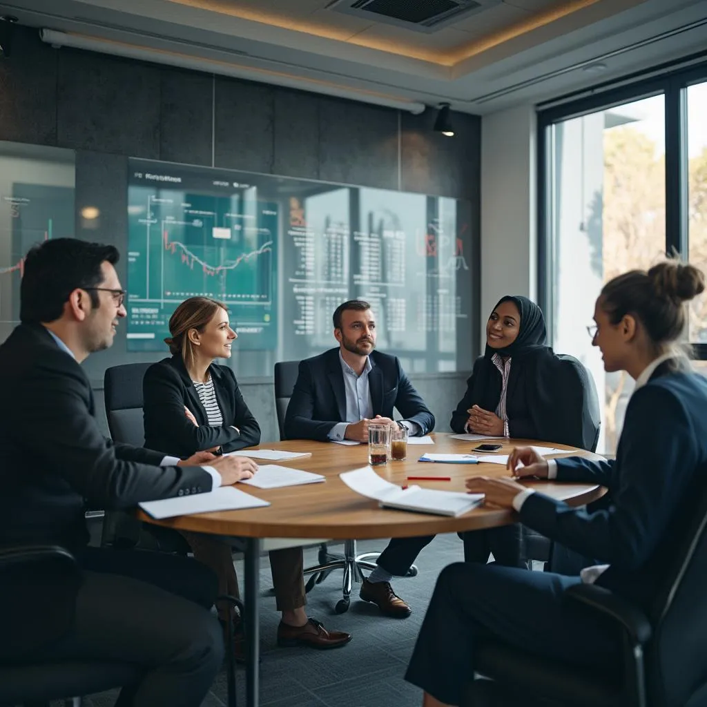 Equipo de Alpha Inversiones en una reunión estratégica